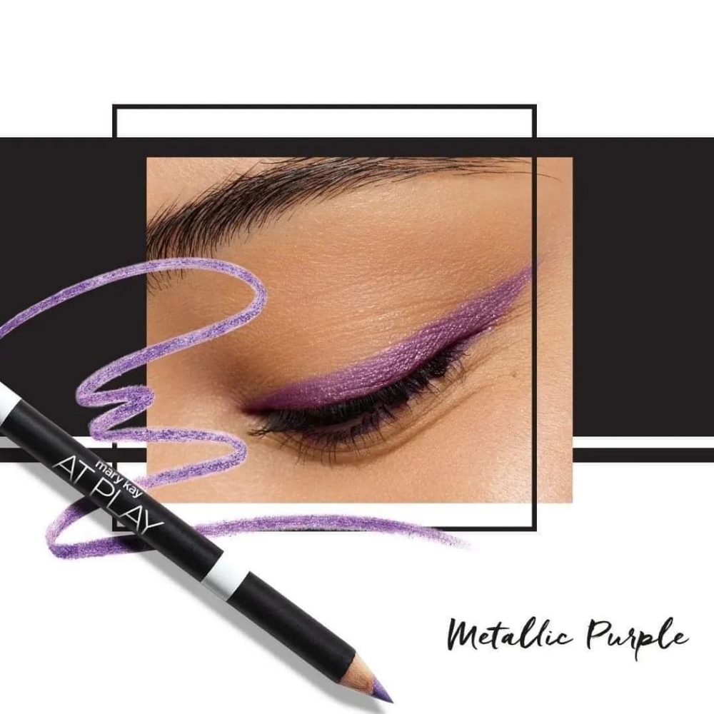Mary Kay At play Eyeliner in Metallic Purple.